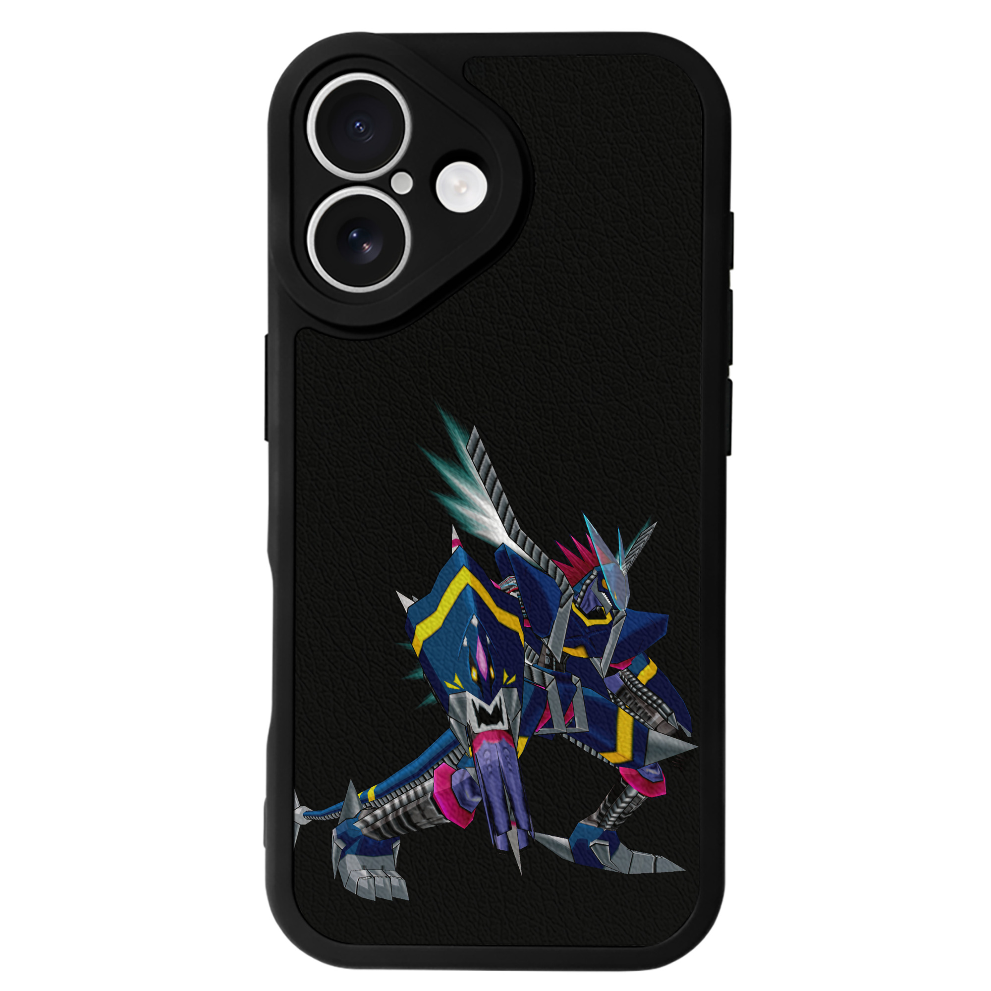 （画像用） Digimon デジタルモンスター/デジモン 【iPhone 16シリーズ対応】シリコンスマホケース（レザー調） 材質：シリコン